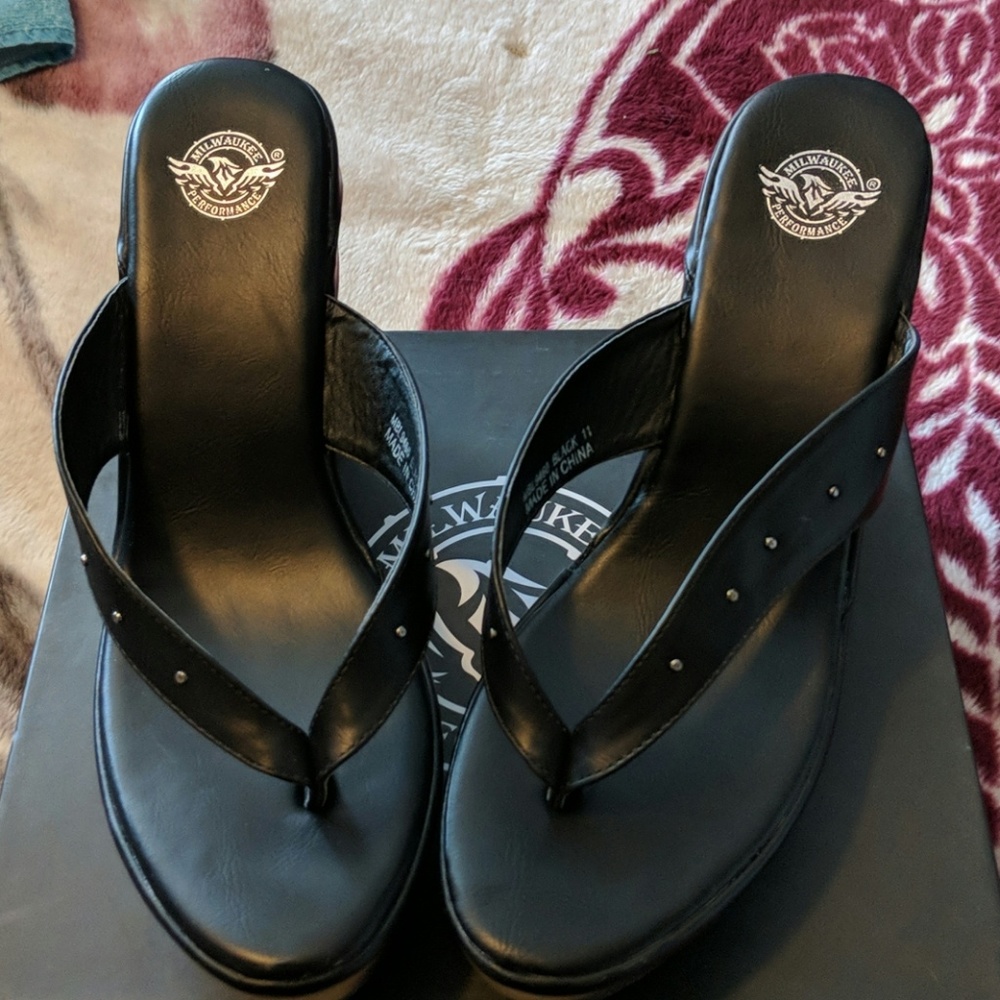 Womens Studded Wedge Sandals